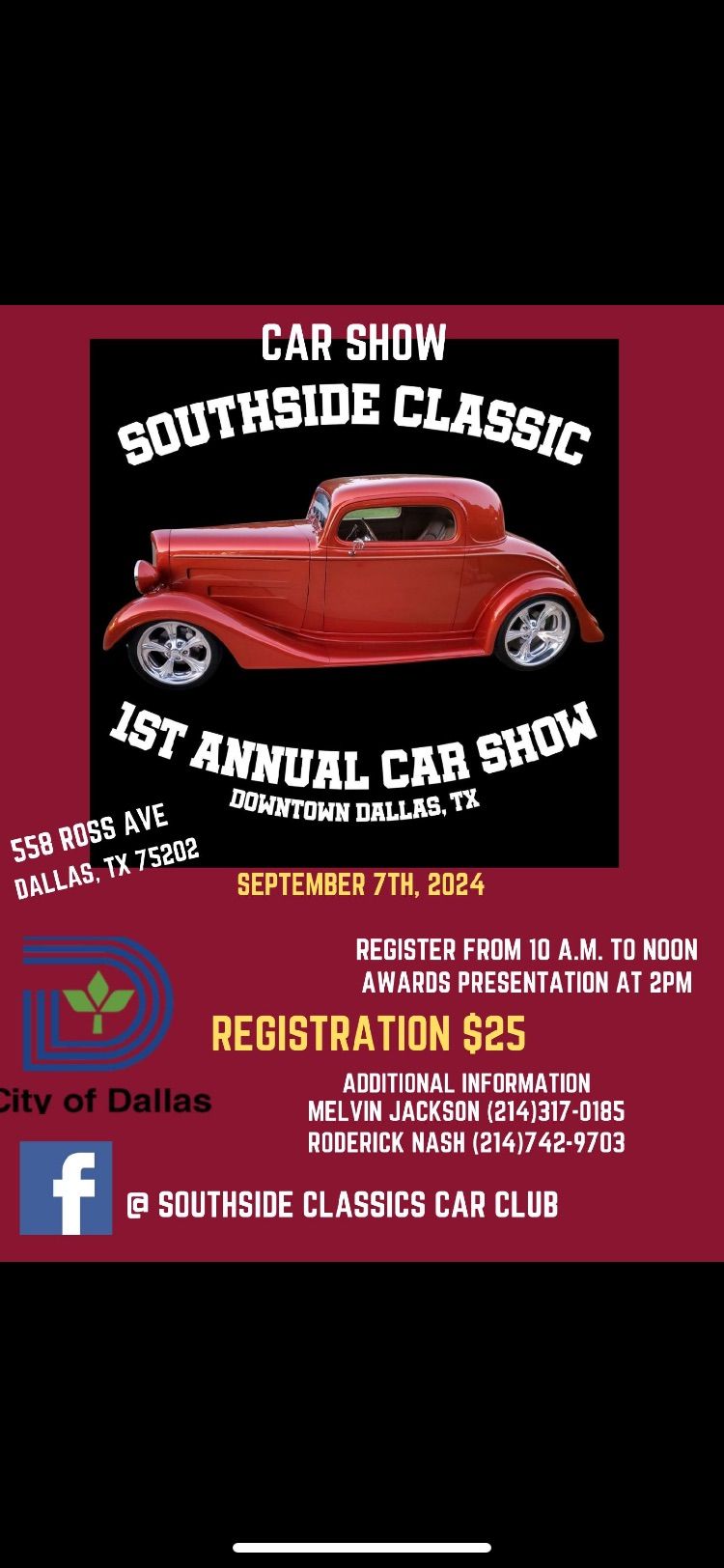 First Annual SouthSide Classics Car Club Car Show!