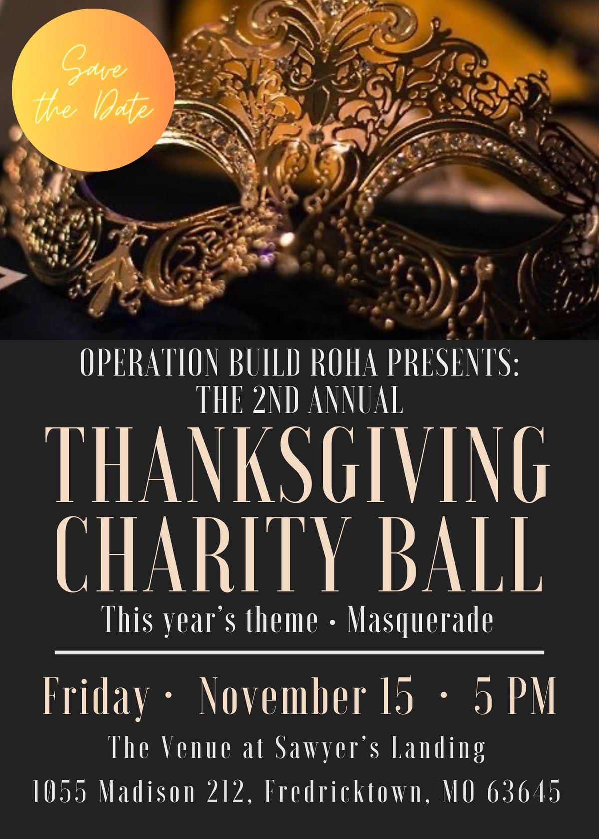 2nd Annual Thanksgiving Charity Ball