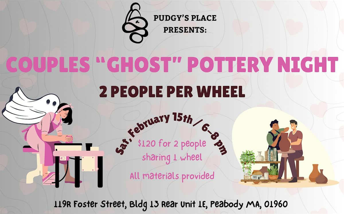 Valentine's "Ghost" Pottery Workshop - Wheel Throwing Date! (2\/15 ; 6-8pm)!