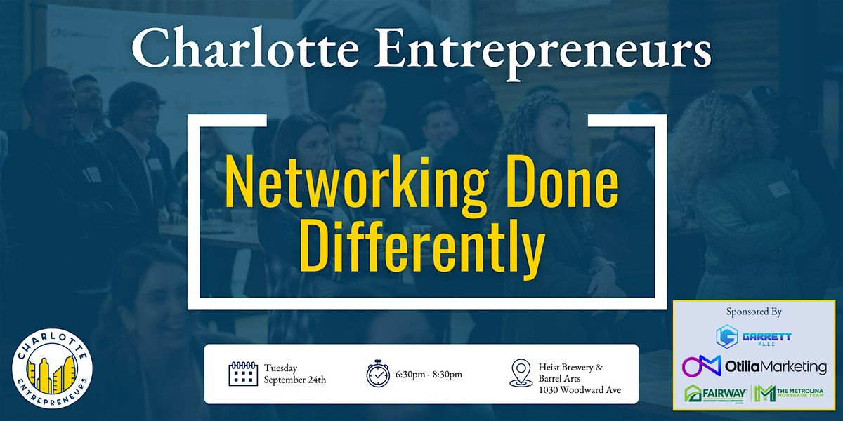 September Networking with Charlotte Entrepreneurs