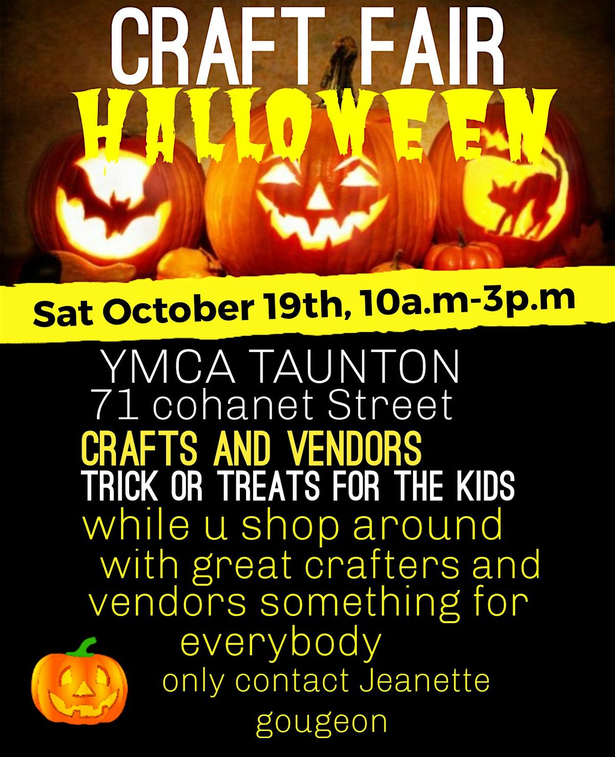 Halloween Craft Fair ymca taunton