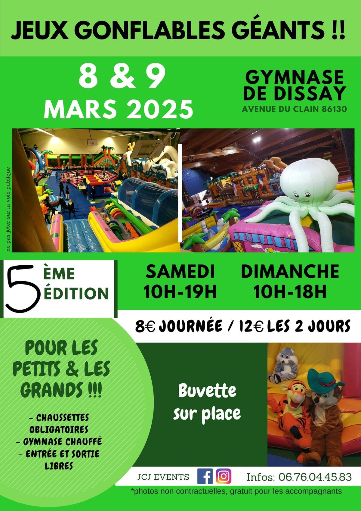 JEUX GONFLABLES GEANTS - DISSAY 8 et 9 MARS 2025