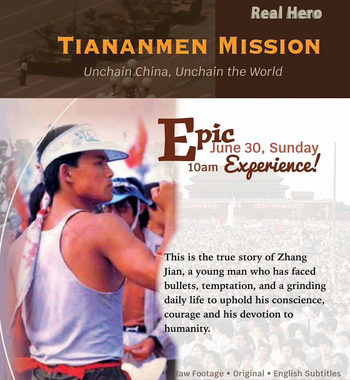 Tiananmen Mission - A Story of Real Hero!