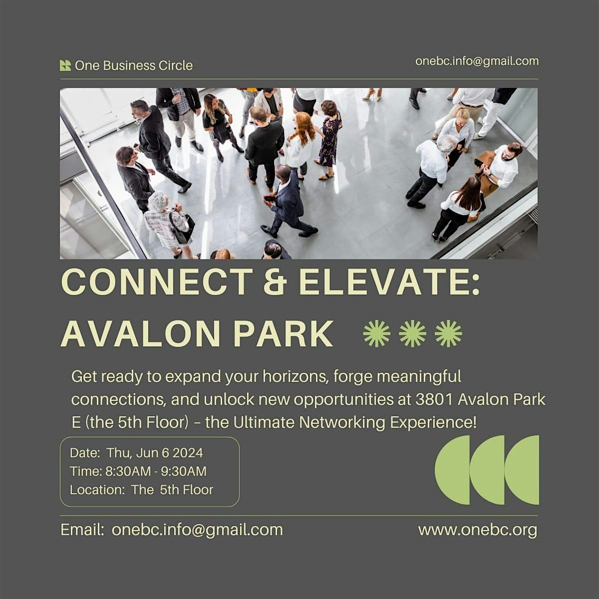 1BC: Connect & Elevate Avalon Park