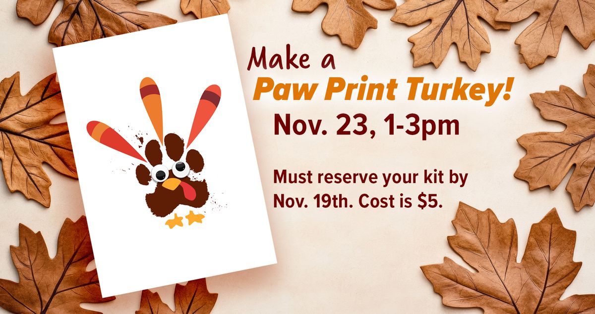 Paw Print Turkey Craft