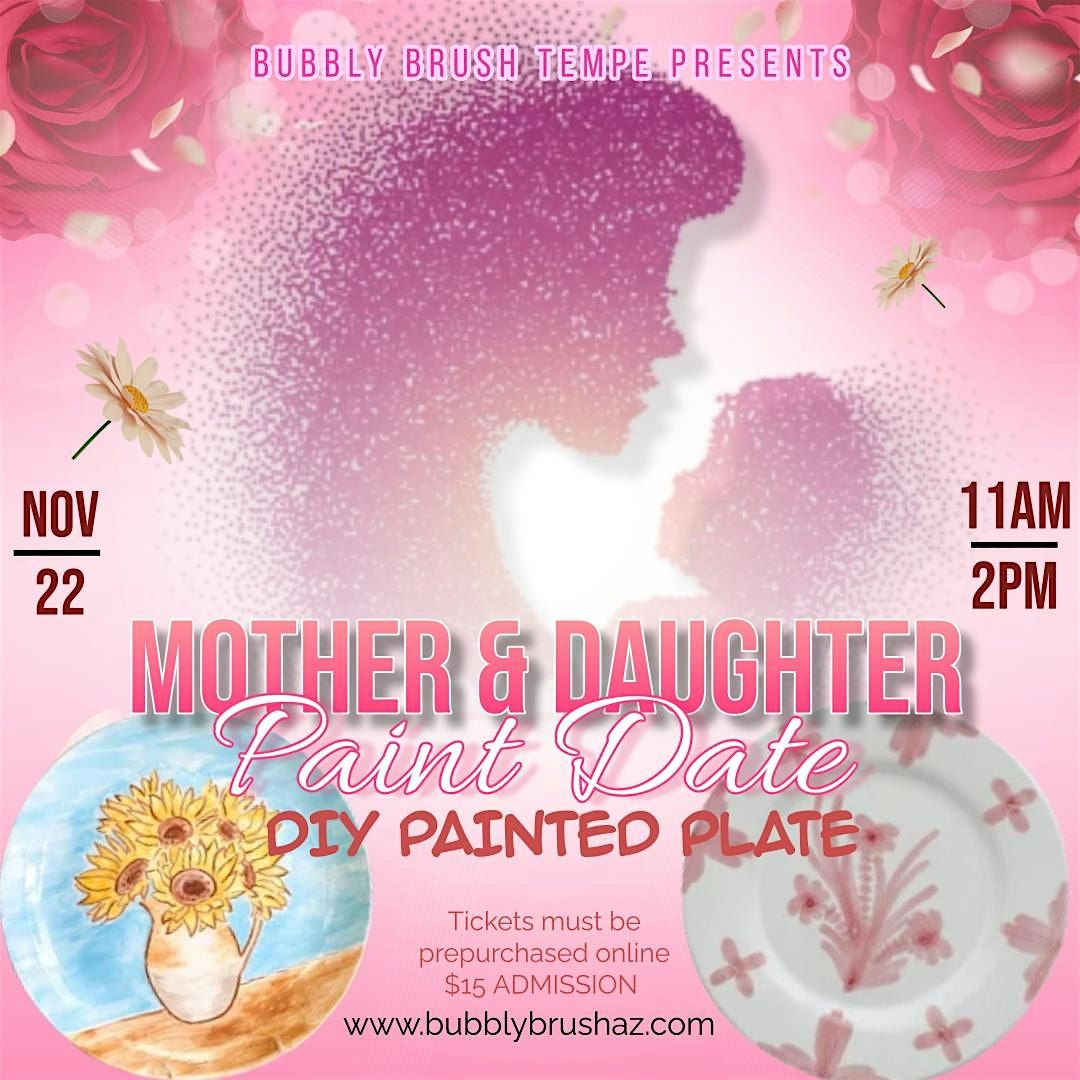 Mother & Daughter Paint Night - Ceramic Plates