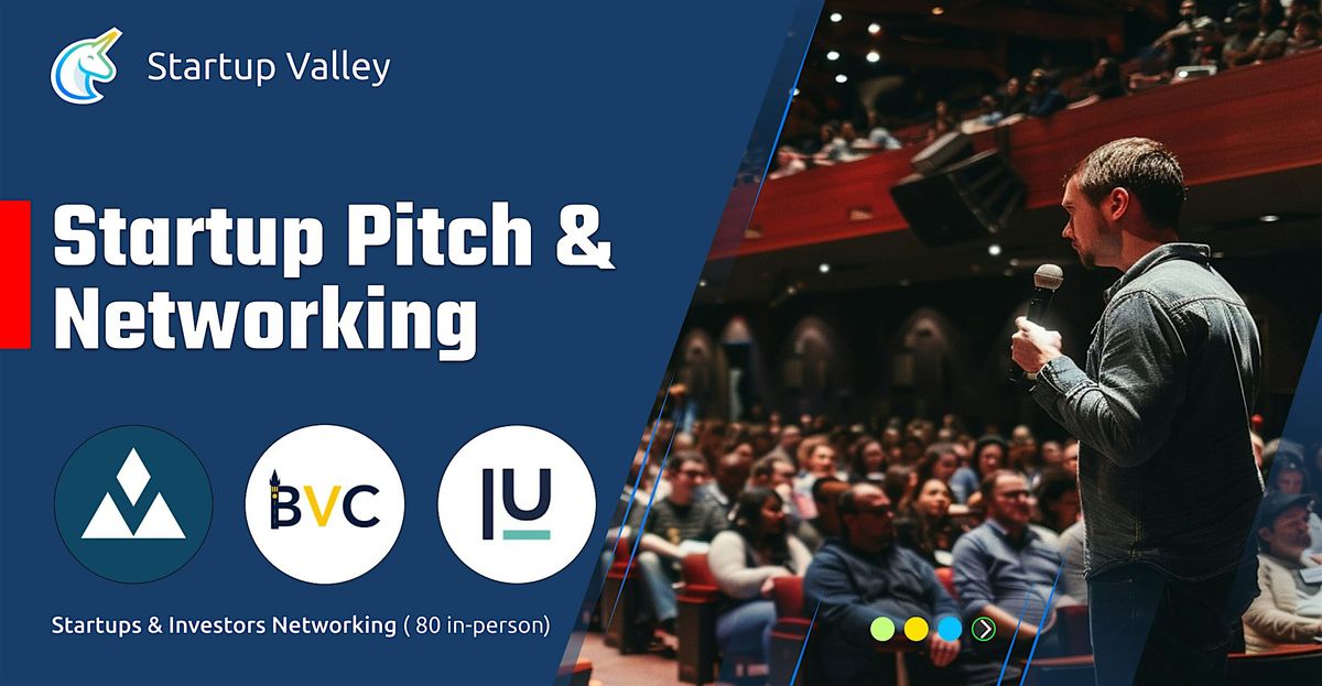Startup Pitch  & Networking PA (120 in-person)