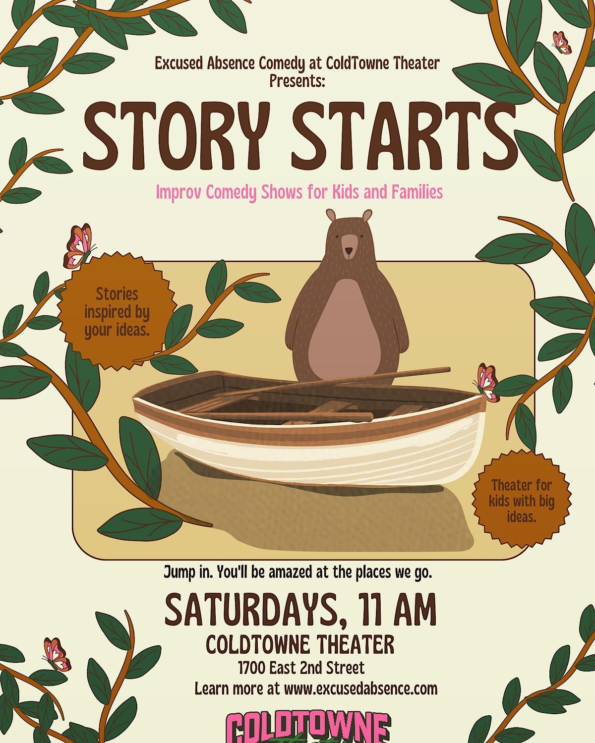 Story Starts! Interactive Improv Show for kids and their adults!