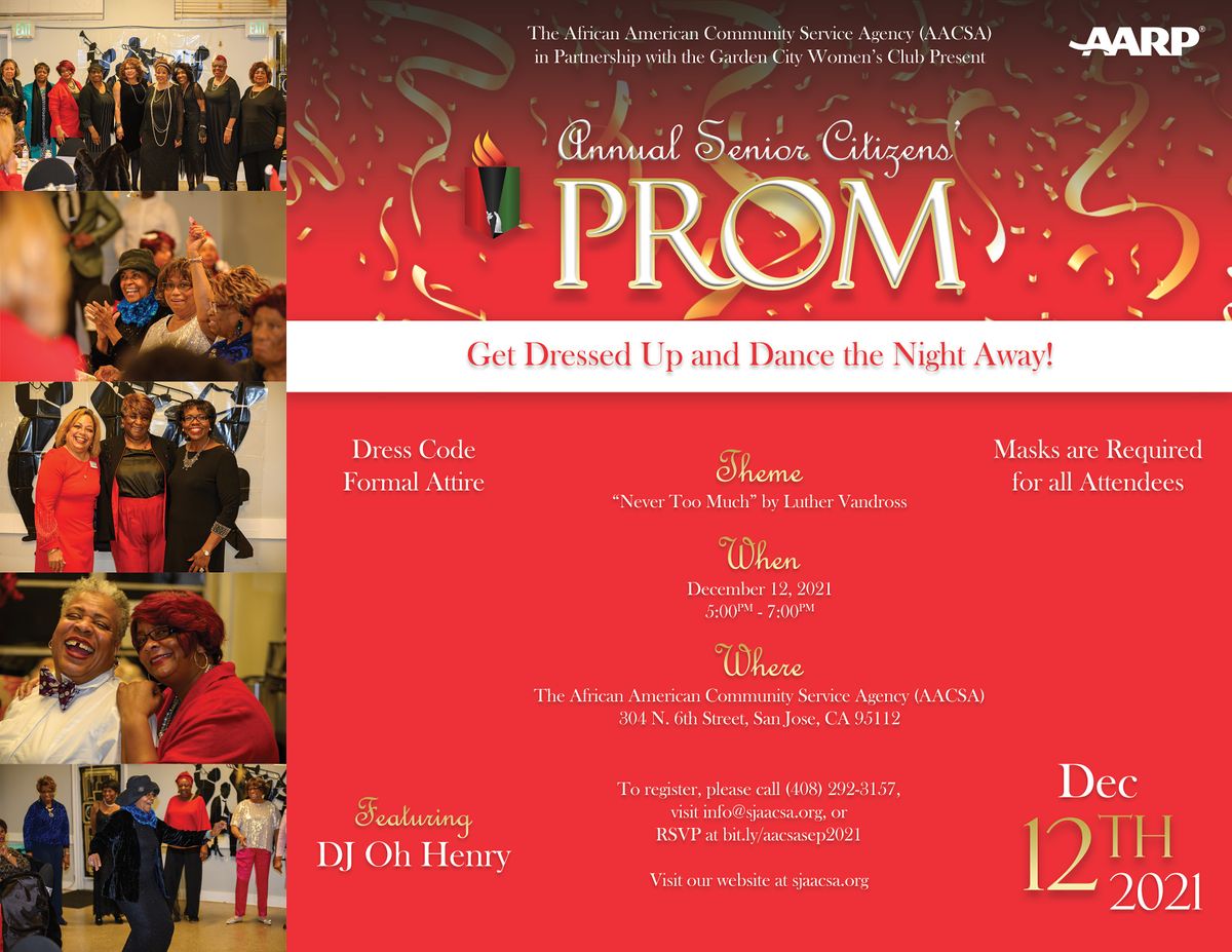 Annual Senior Citizen's Prom 2021, hosted by the AACSA