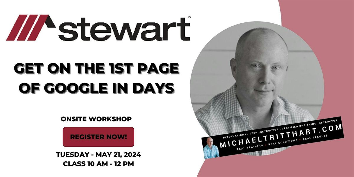 Get on the 1st Page of Google in Days| Stewart Title