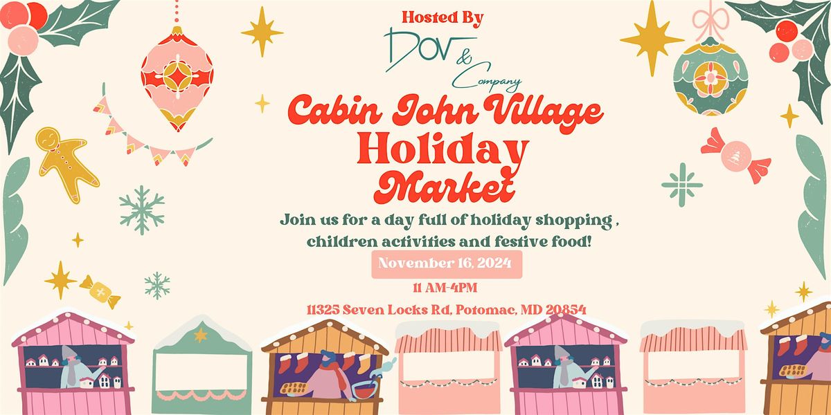 Christmas Market at Cabin John Village!