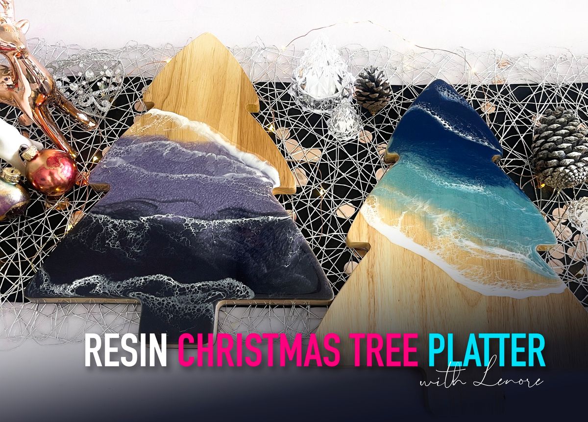 Resin Christmas Tree Platter