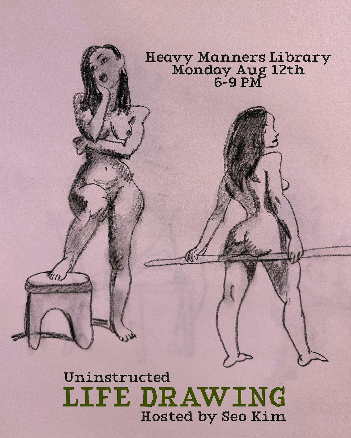 Life Drawing at Heavy Manners Hosted by Seo Kim (8\/12)