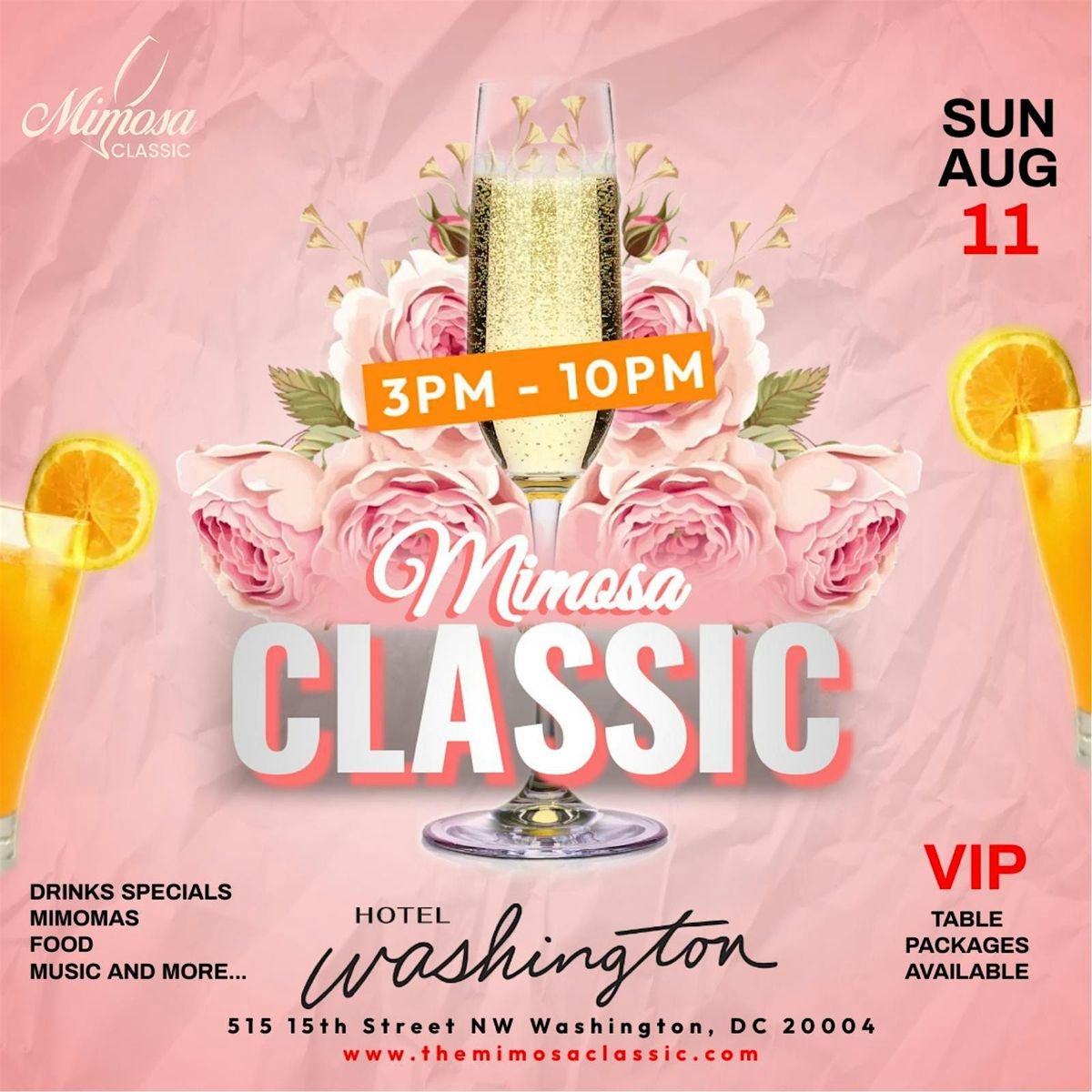 MIMOSA CLASSIC @ HOTEL WASHINGTON