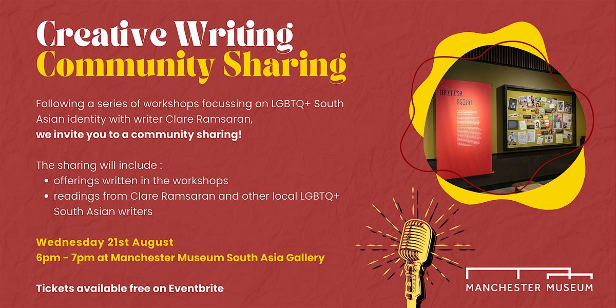 Community Sharing : LGBTQ+ South Asian writing