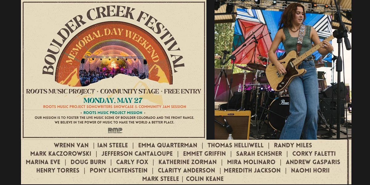 Boulder Creek Festival  Community Stage (May 27)