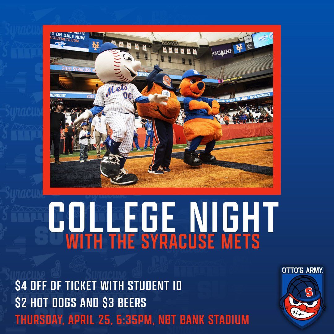 Columbus Clippers at Syracuse Mets at NBT Bank Stadium