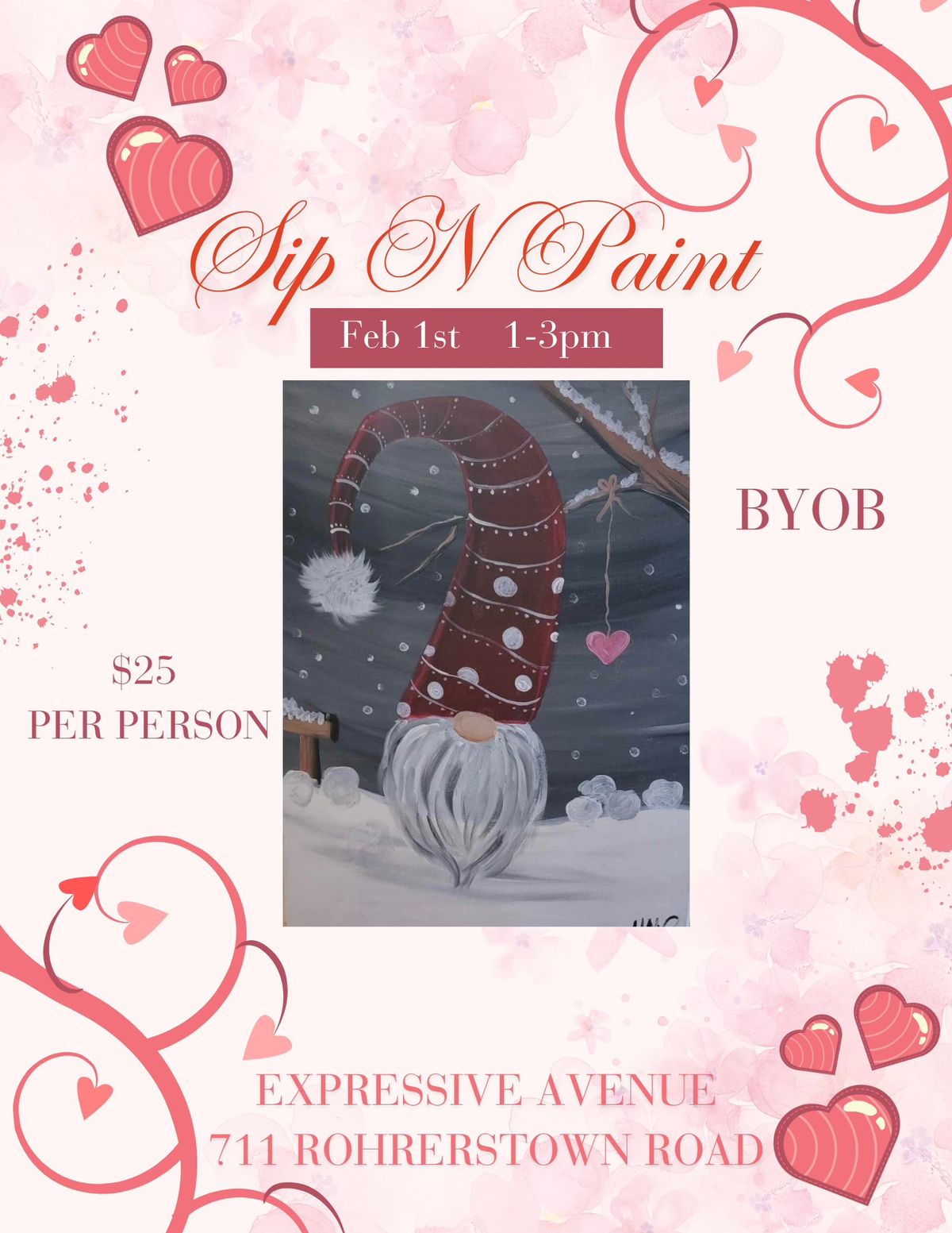 Valentine Sip & Paint