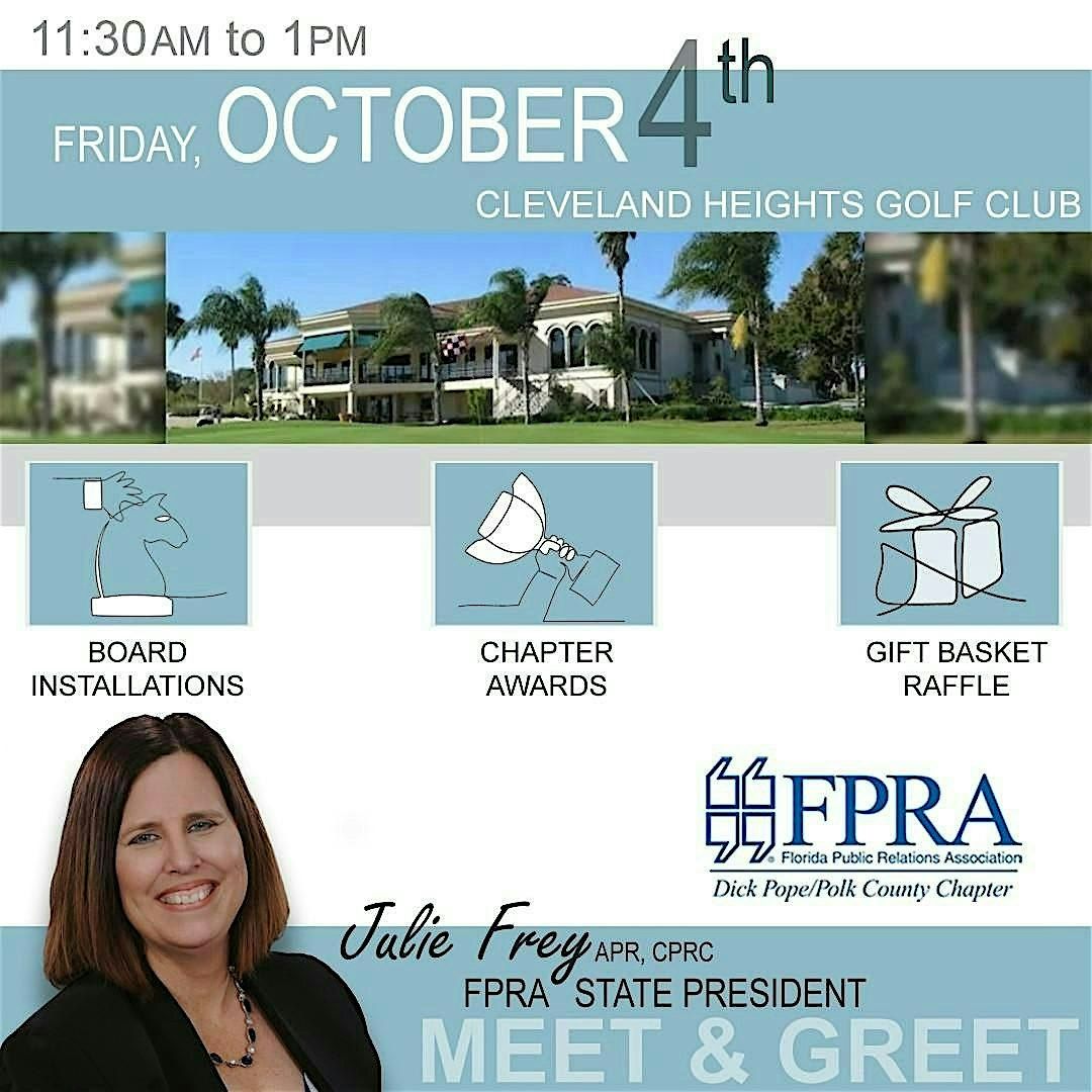 FPRA  Lunch Meeting: September 26 at 11:30 am