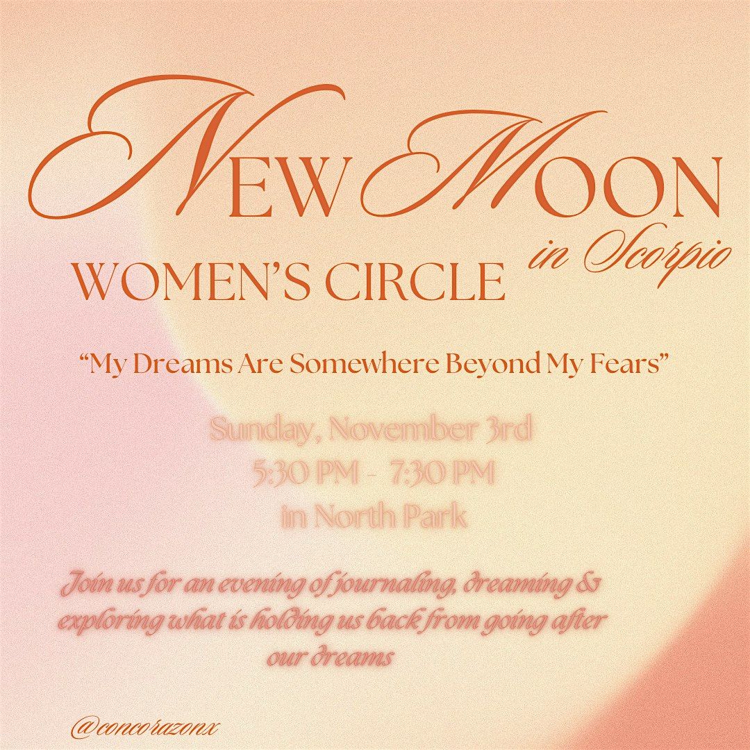 New Moon in Scorpio Women's Circle