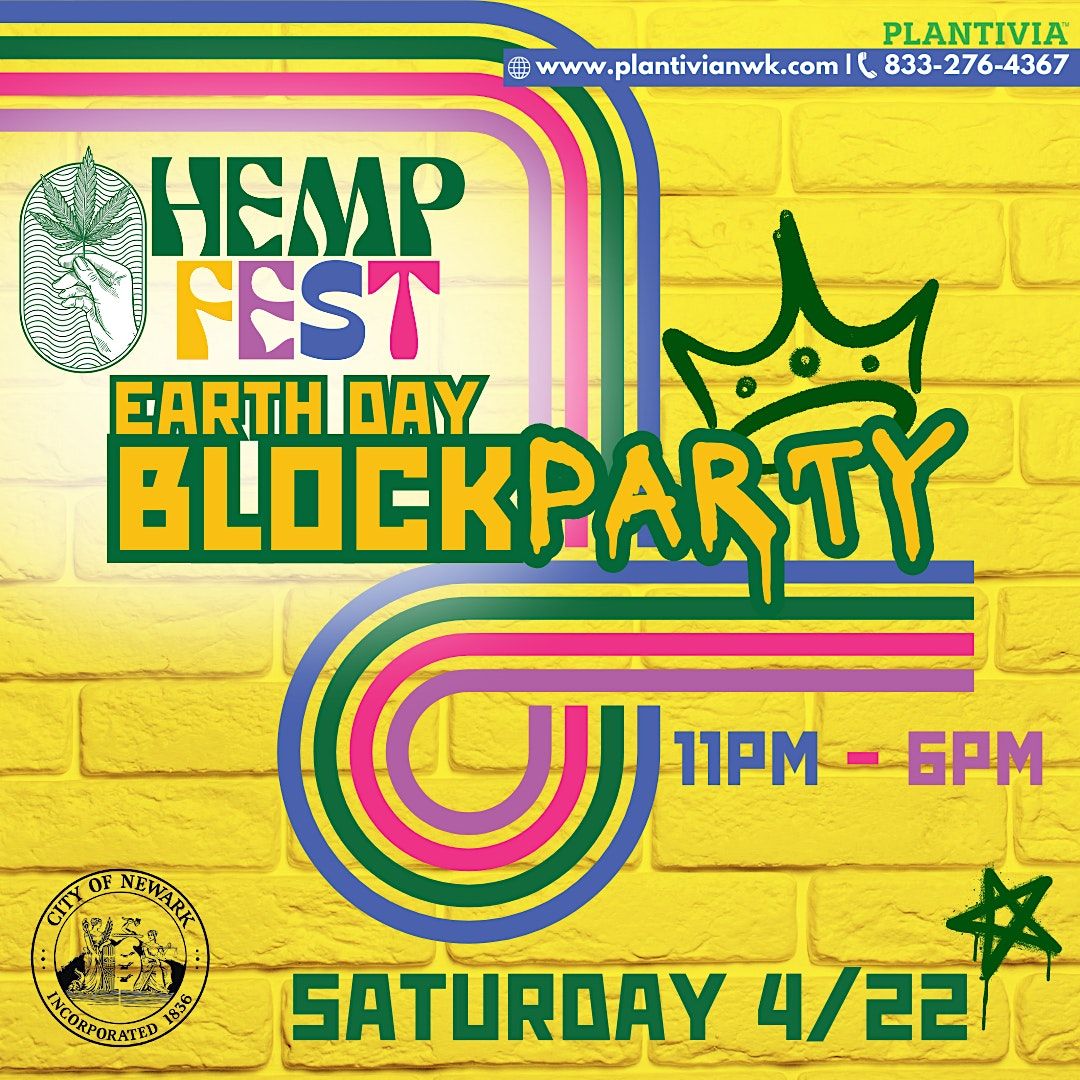 HEMP FEST 2023 Earth Day Block Party, 45 Halsey St, Newark, 26 May 2023