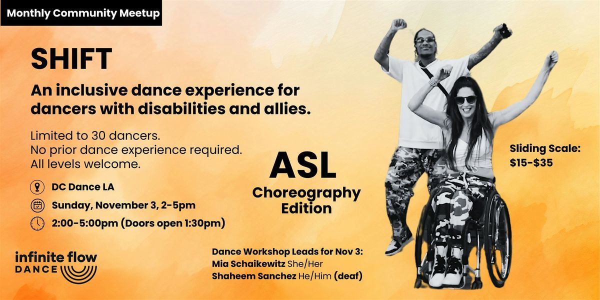 SHIFT: An inclusive dance event for dancers with disabilities and allies