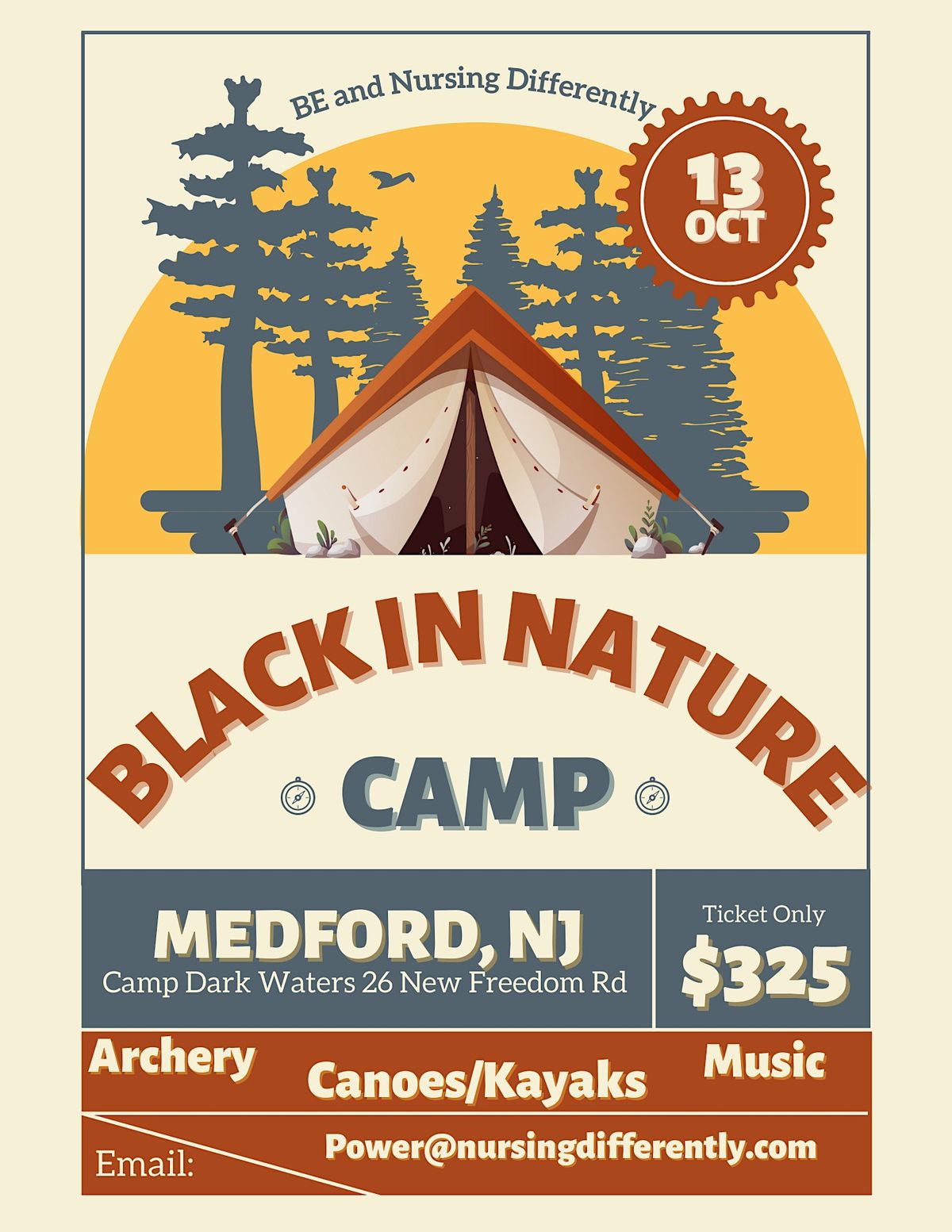\u201cCamp Black In Nature: Thrill, Chill & Connect! Your Adult Sleepaway Camp