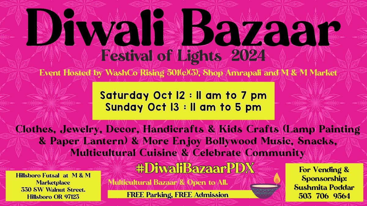 Diwali Bazaar PDX 2024 