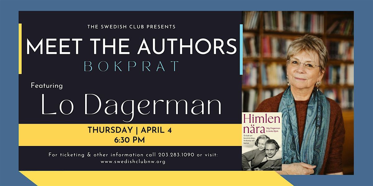 Meet The Authors (Bokprat) with Lo Dagerman