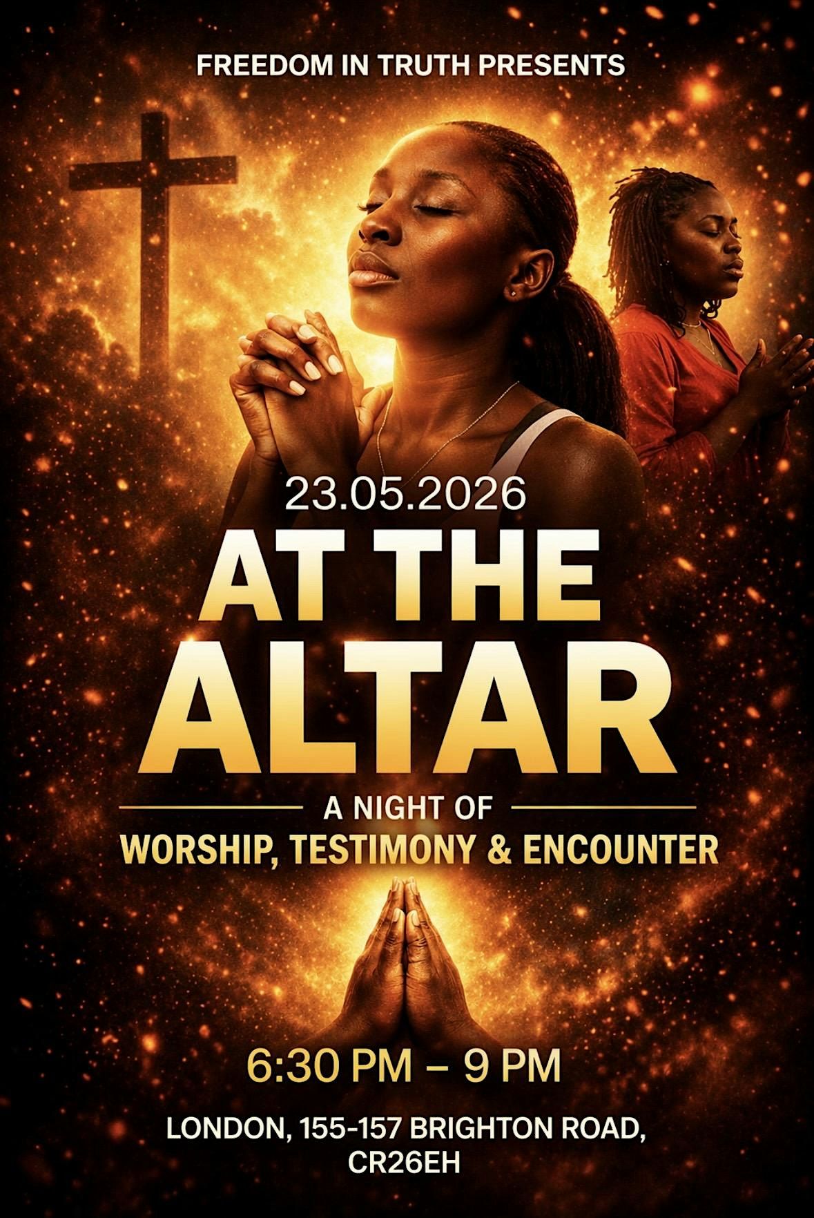 At the Altar- Christian worship night