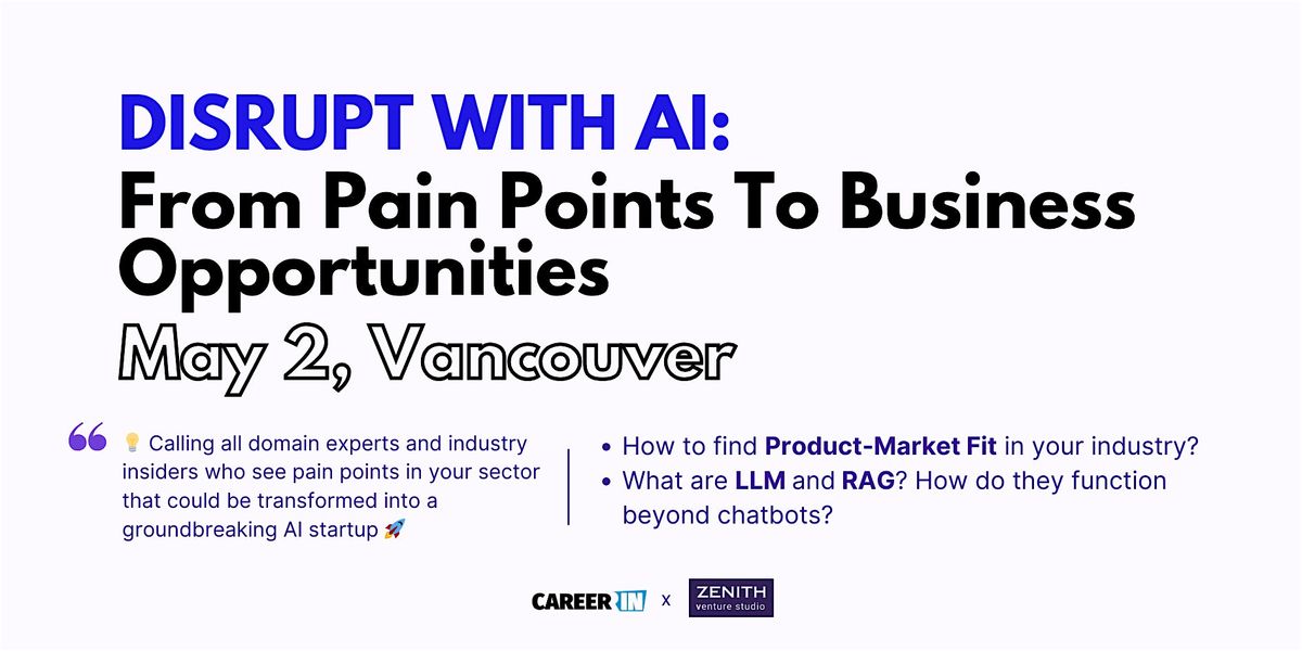 Disrupt with AI: From Pain Points to Business Opportunities