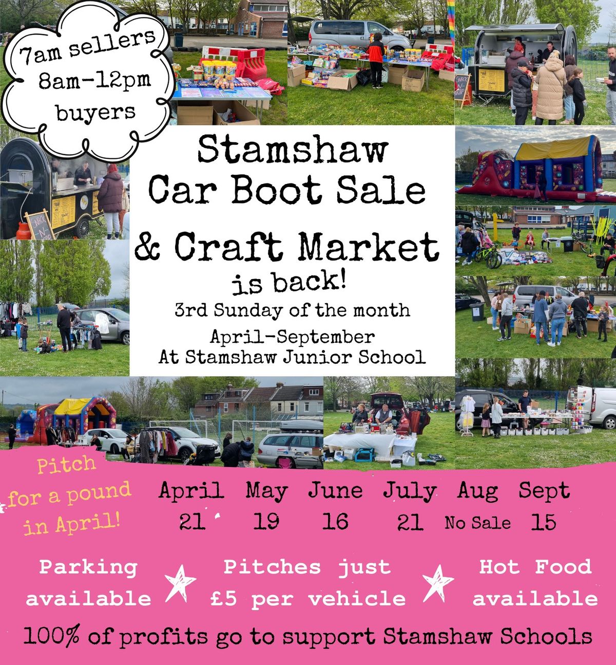 Stamshaw Schools Carboot and Craft Market 