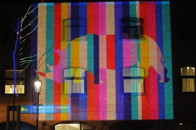 Create Art for library light show with North Devon Arts