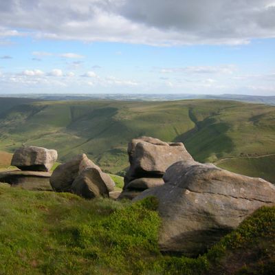 Kinder Scout hiking