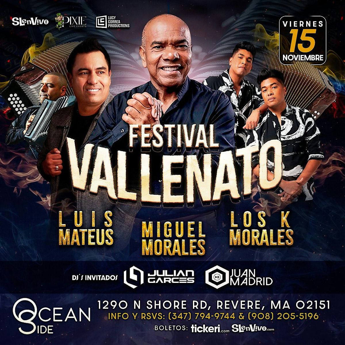 FESTIVAL VALLENATO. LUIS MATEUS- MIGUEL MORALES-LOS K MORALES