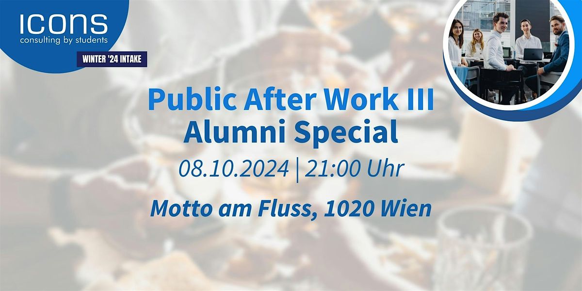 Public After Work III - Alumni Special @Wien