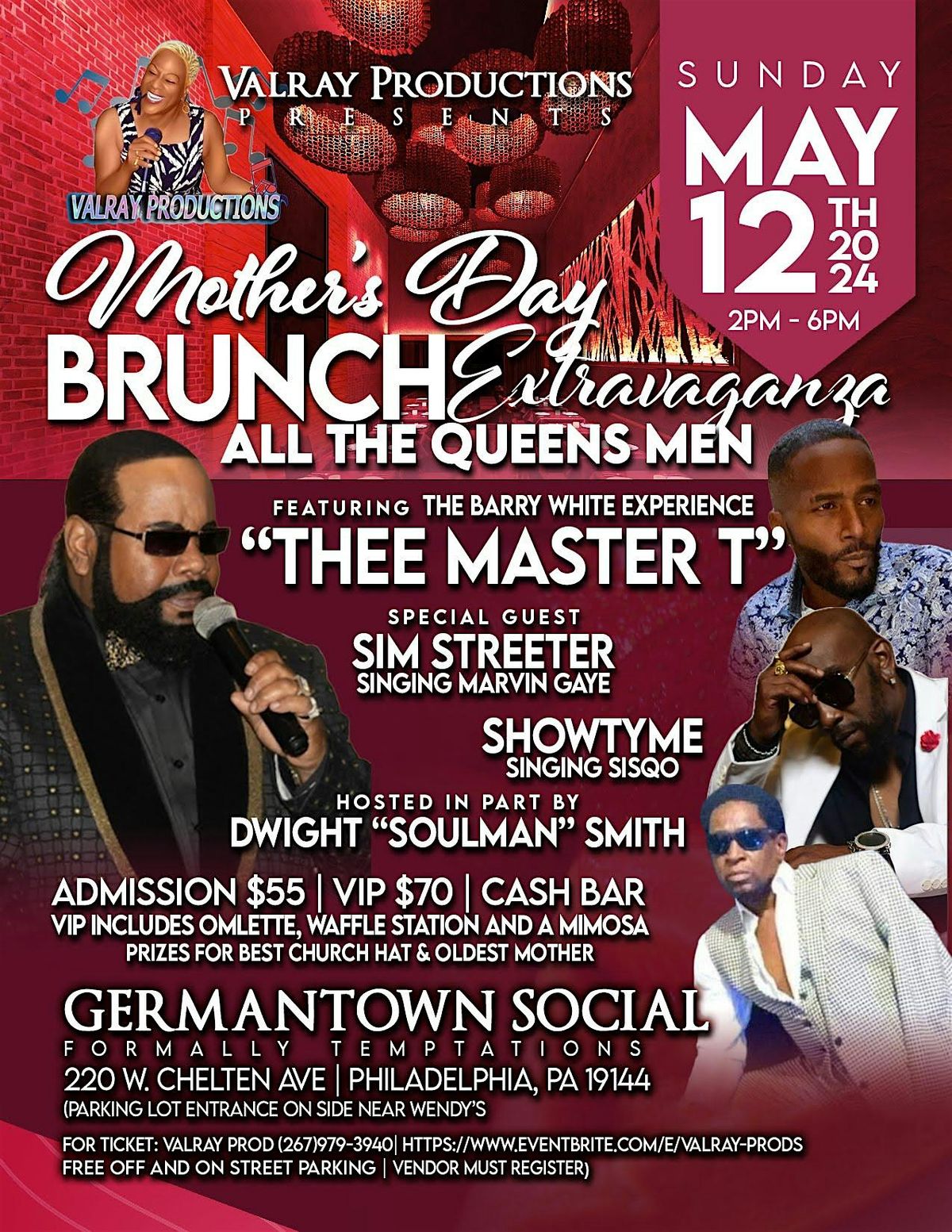 Valray Prods presents Mothers Day  Brunch