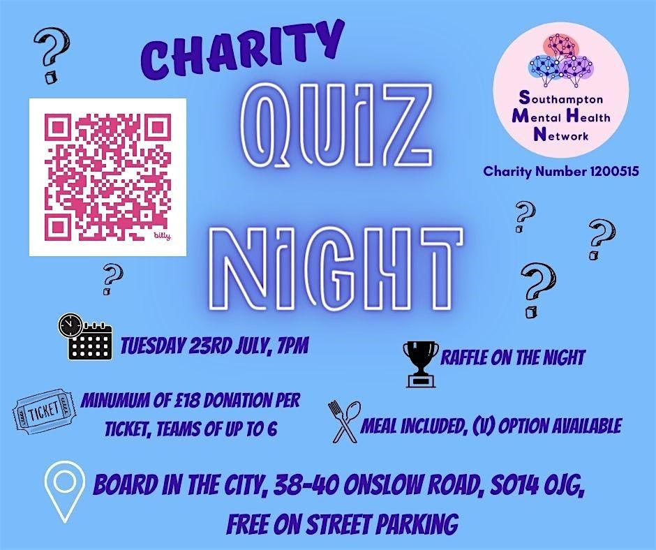 Fundraising Quiz for Southampton Mental Health Network