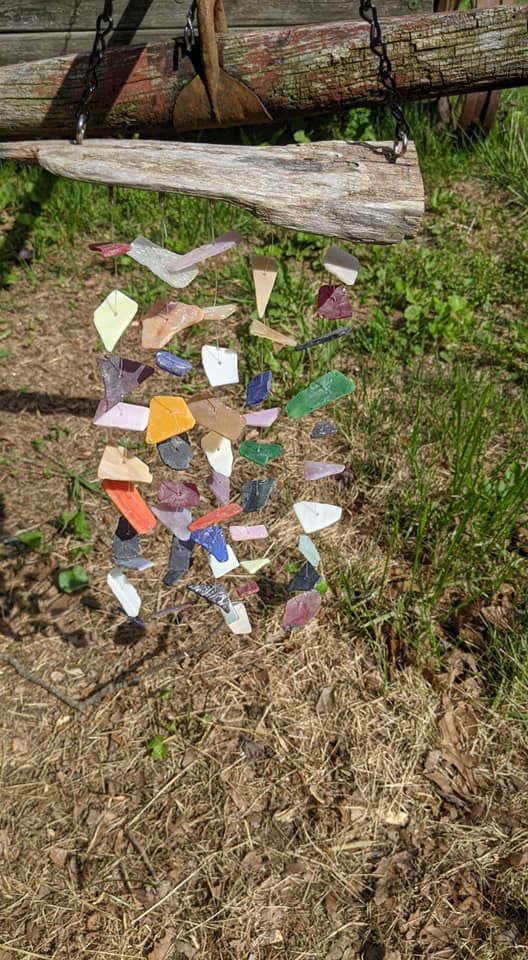 Fallston MD - Driftwood Sea Glass Windchimes