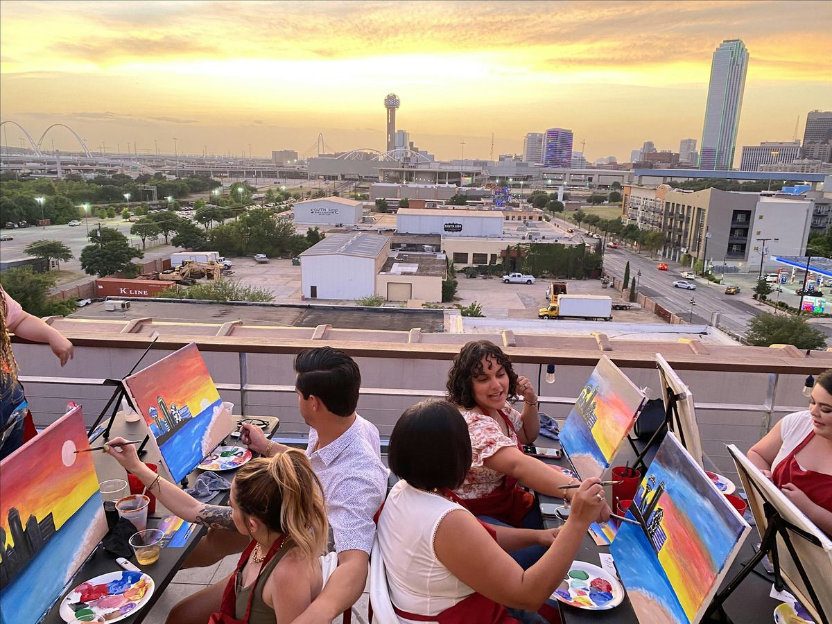 Painting With A View at Sky Blu Rooftop