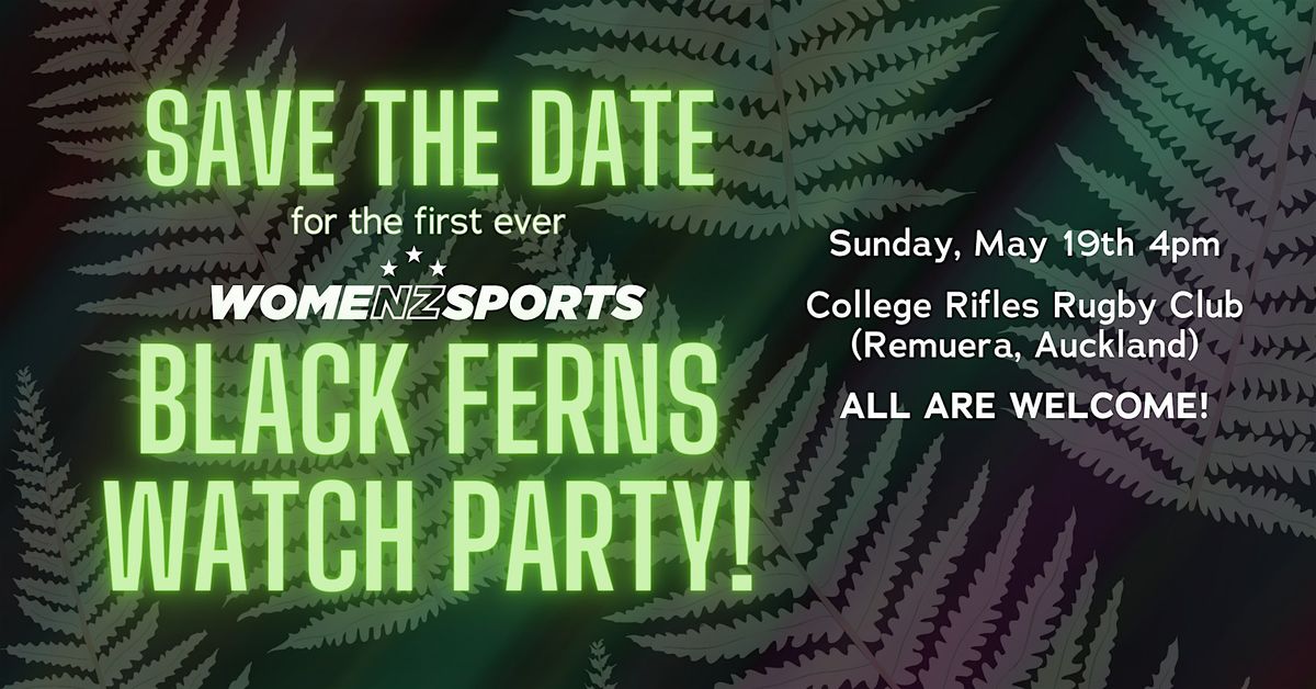 Black Ferns Watch Party