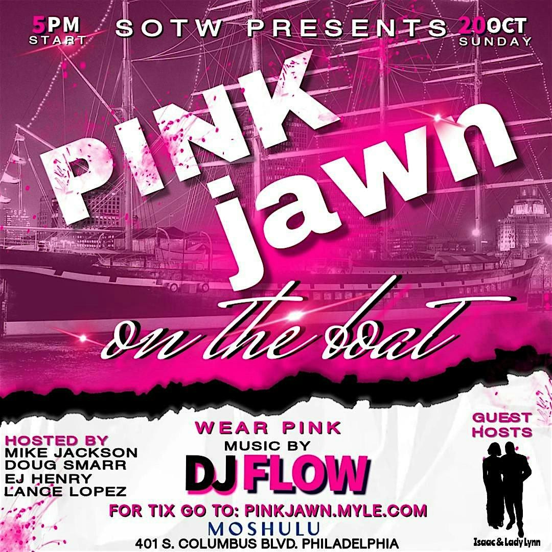 Pink Jawn on the Boat