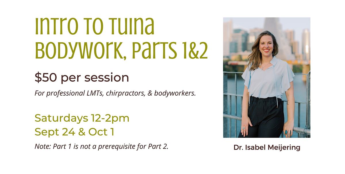 Intro to Tuina Bodywork
