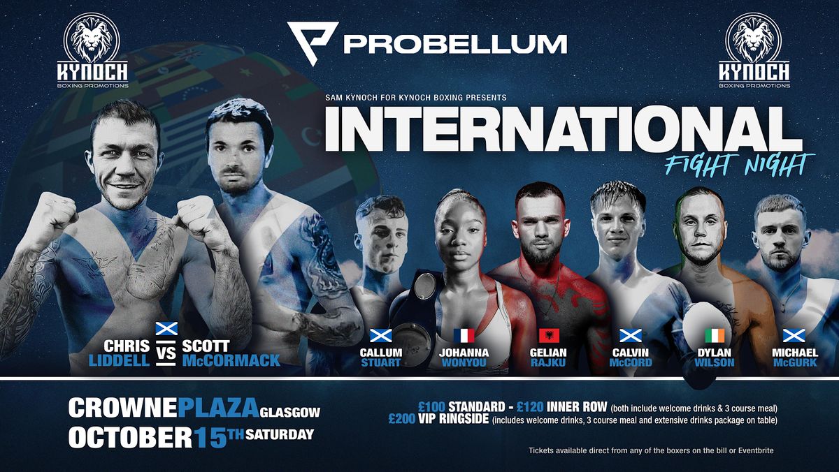 International Fight Night, Crowne Plaza Glasgow, 15 October 2022