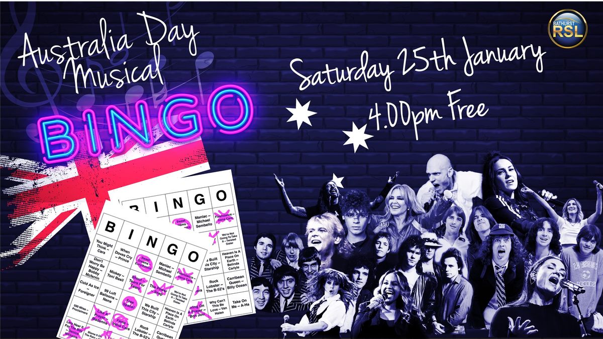 Aussie Musical Bingo