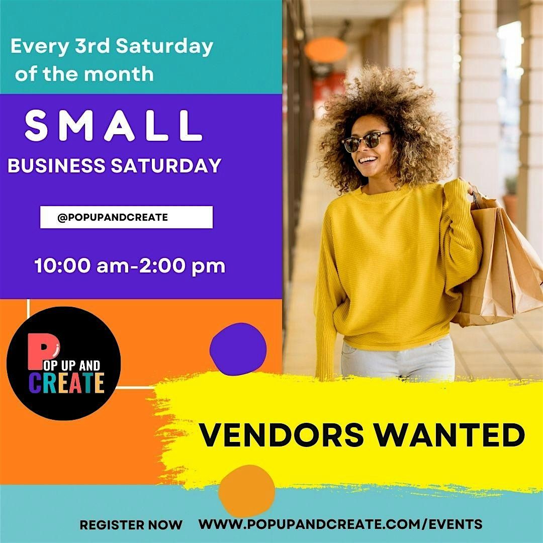 Small Business Saturday at Pop Up And Create