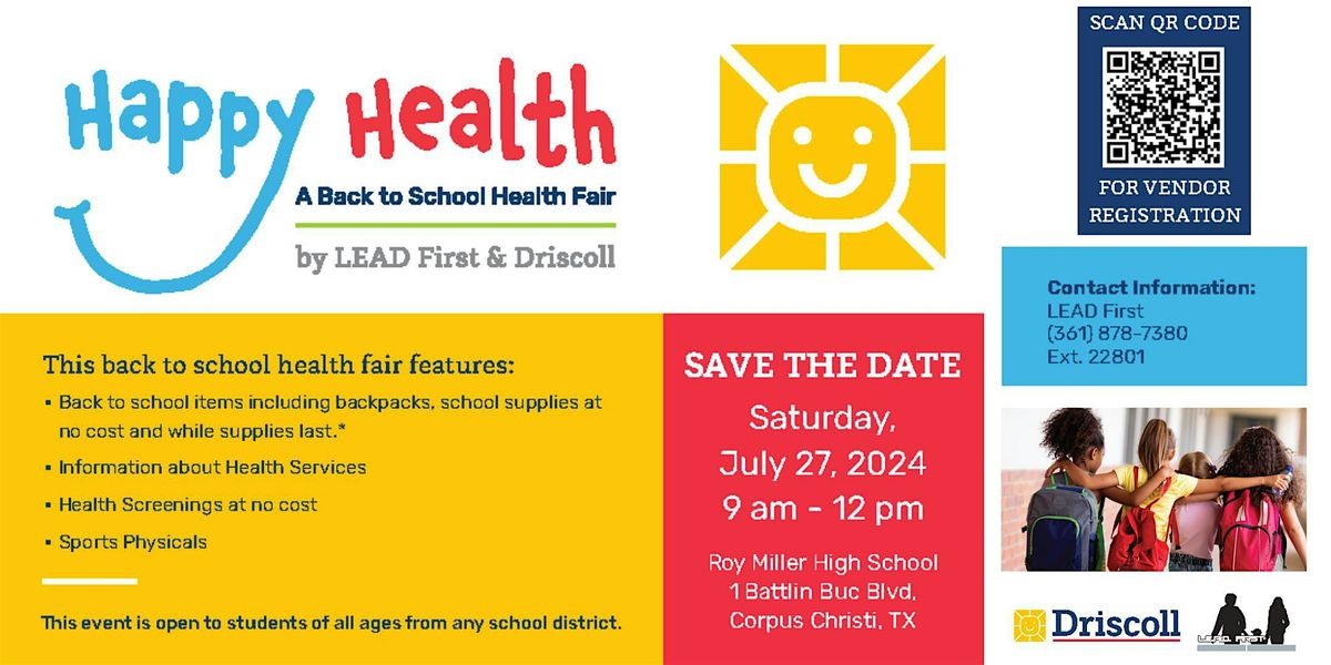 Happy Health: A Back-to-School Health Fair by LEAD First & Driscoll
