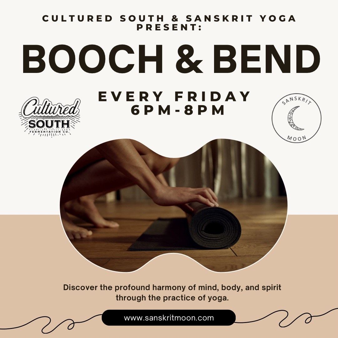 Booch & Bend with Sanskrit Moon Yoga at Cultured South