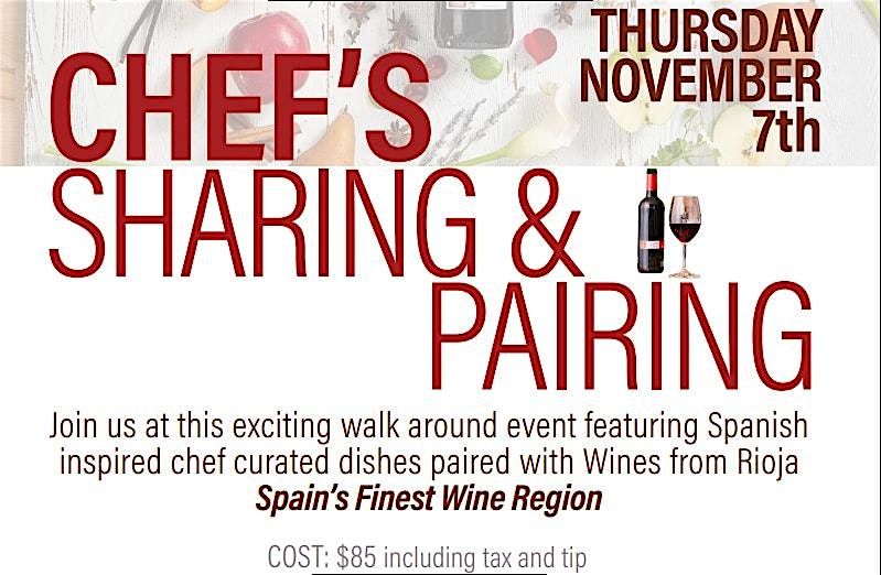 Rioja Chef's Sharing & Pairing