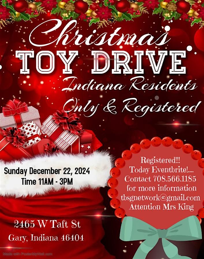 Christmas Toy Drive- Indiana Recolecci\u00f3n de juguetes navide\u00f1os - Indiana